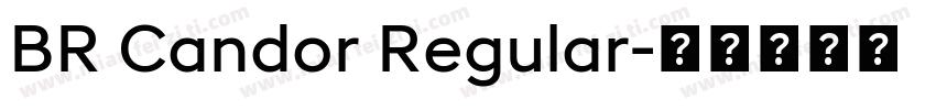 BR Candor Regular字体转换